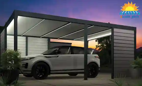 مظلات ساندوتش بانل حديثة مناسبة للمواقف والمناطق الخارجية المفتوحة