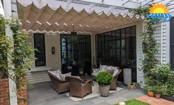 تركيب مظلات برجولات بمواد مقاومة للعوامل الجوية مع مظهر عصري